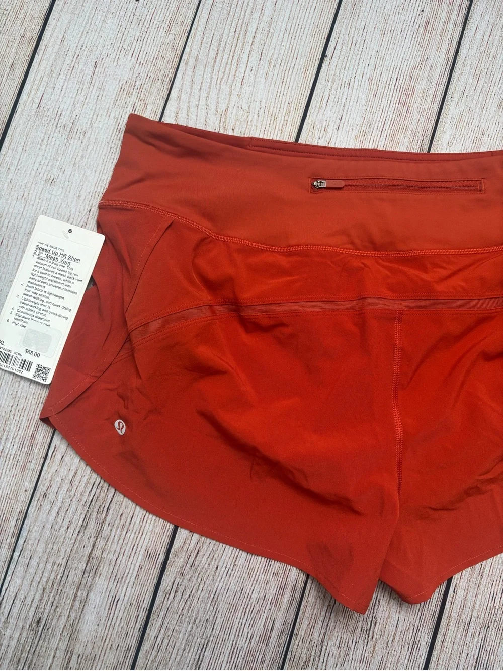 NWT Lululemon Speed Up High Rise Shorts sz XL